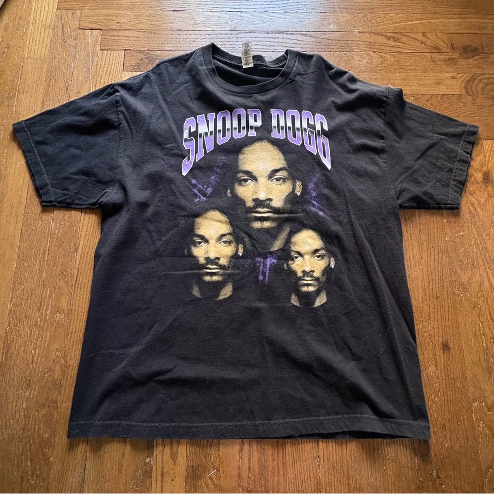 Snoop Dogg Triple Portrait Vintage Rap Tee Black 2XL – Spectra USA‎ Tag